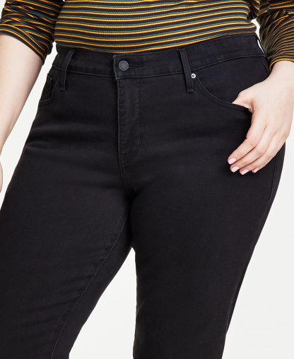 Levi's Women's 311 Mid Rise Shaping Skinny Jeans - Soft Black