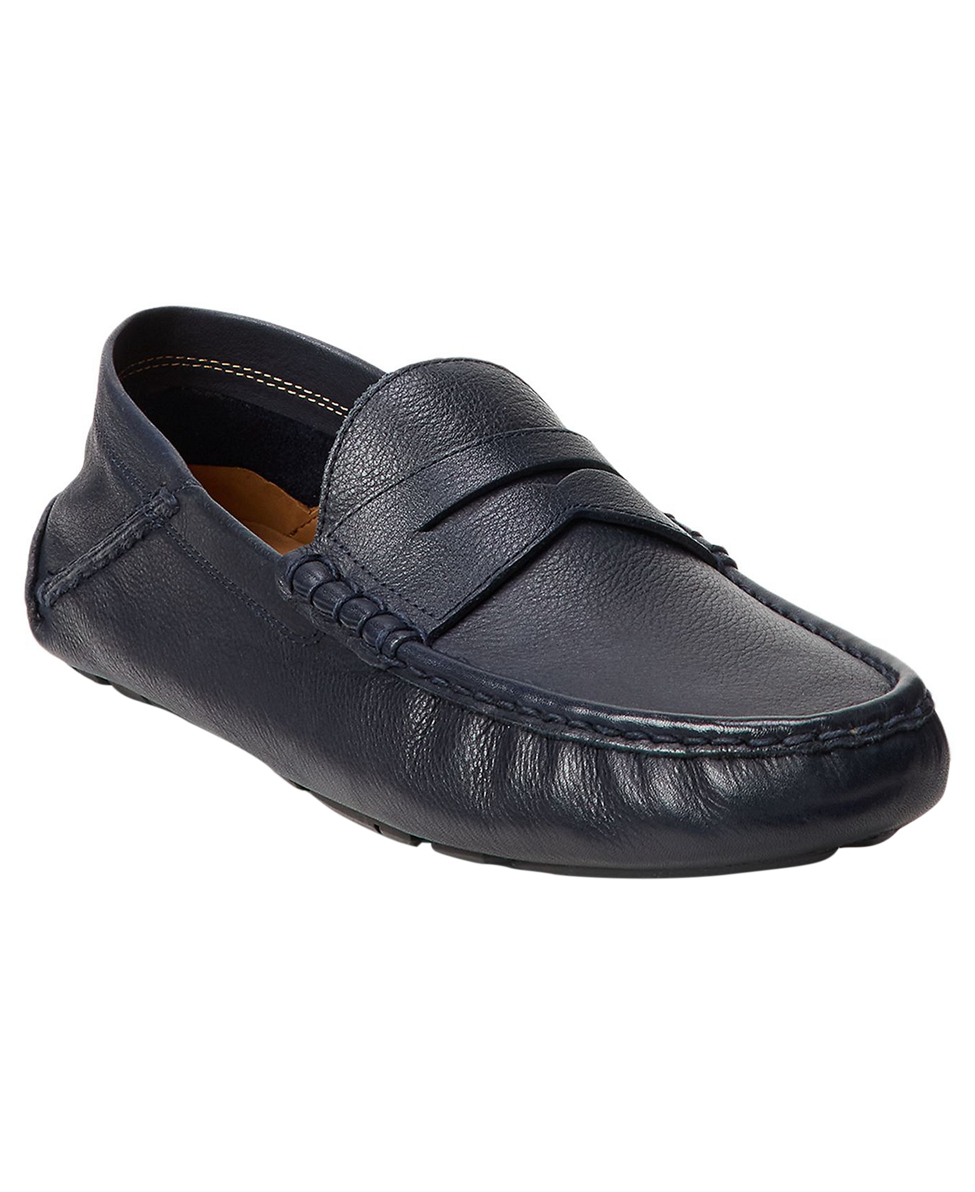 Polo Ralph Lauren Men's Anders Leather Collapsible Heel Driver Loafers - Blue