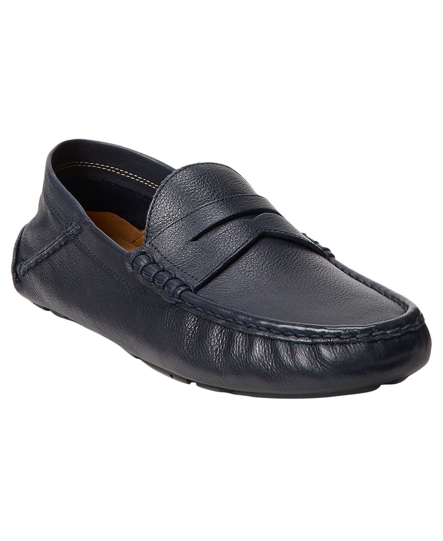 Polo Ralph Lauren Men's Anders Leather Collapsible Heel Driver Loafers - Blue