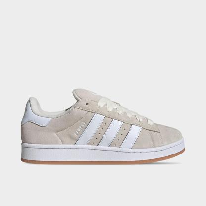 Men's adidas Originals Campus 00s Casual Shoes - Wonder White/White/Gum - Left shoe facing left. Outside of the shoe.