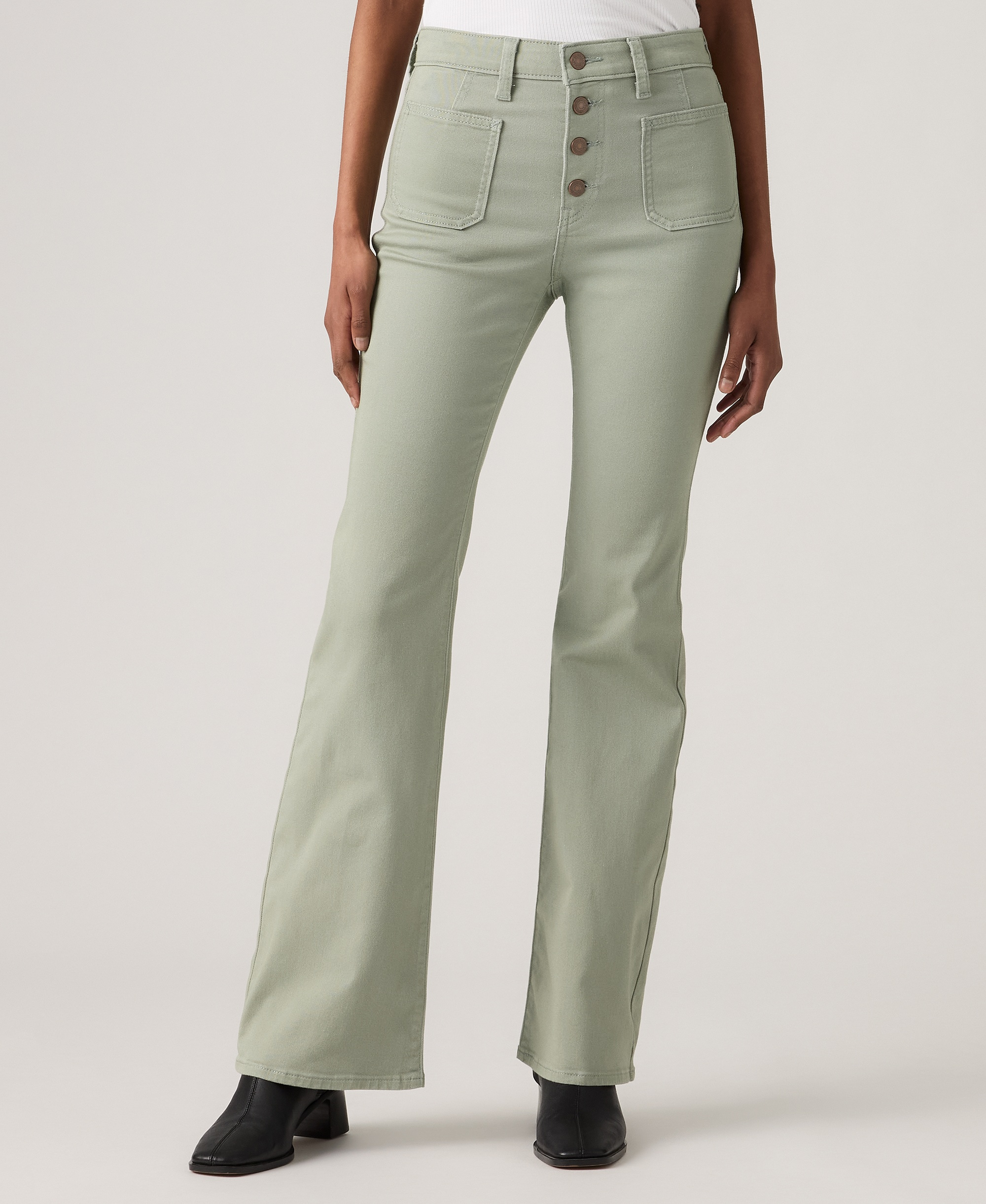 Levi's Women's 726 Patch Pocket High-Rise Slim-Fit Flare Jeans - Shadow