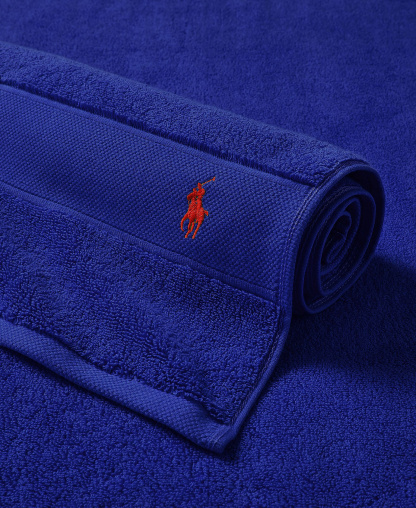 Polo Ralph Lauren Polo Player Cotton Bath Towel, 58" x 30" - Heritage Royal