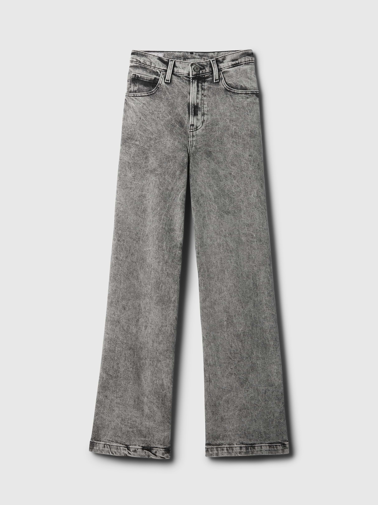 High Rise Stride Wide-Leg Jeans - Black