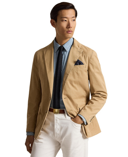 Polo Ralph Lauren Men's Polo Unconstructed Modern Suit Jacket - Monument Tan