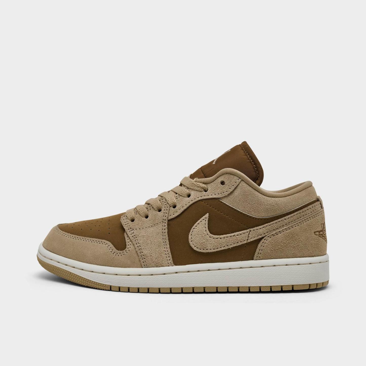 Women's Air Jordan Retro 1 Low Casual Shoes - Legend Medium Brown/Chalk/Light British Tan - view 1