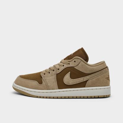 Women's Air Jordan Retro 1 Low Casual Shoes - Legend Medium Brown/Chalk/Light British Tan - view 1