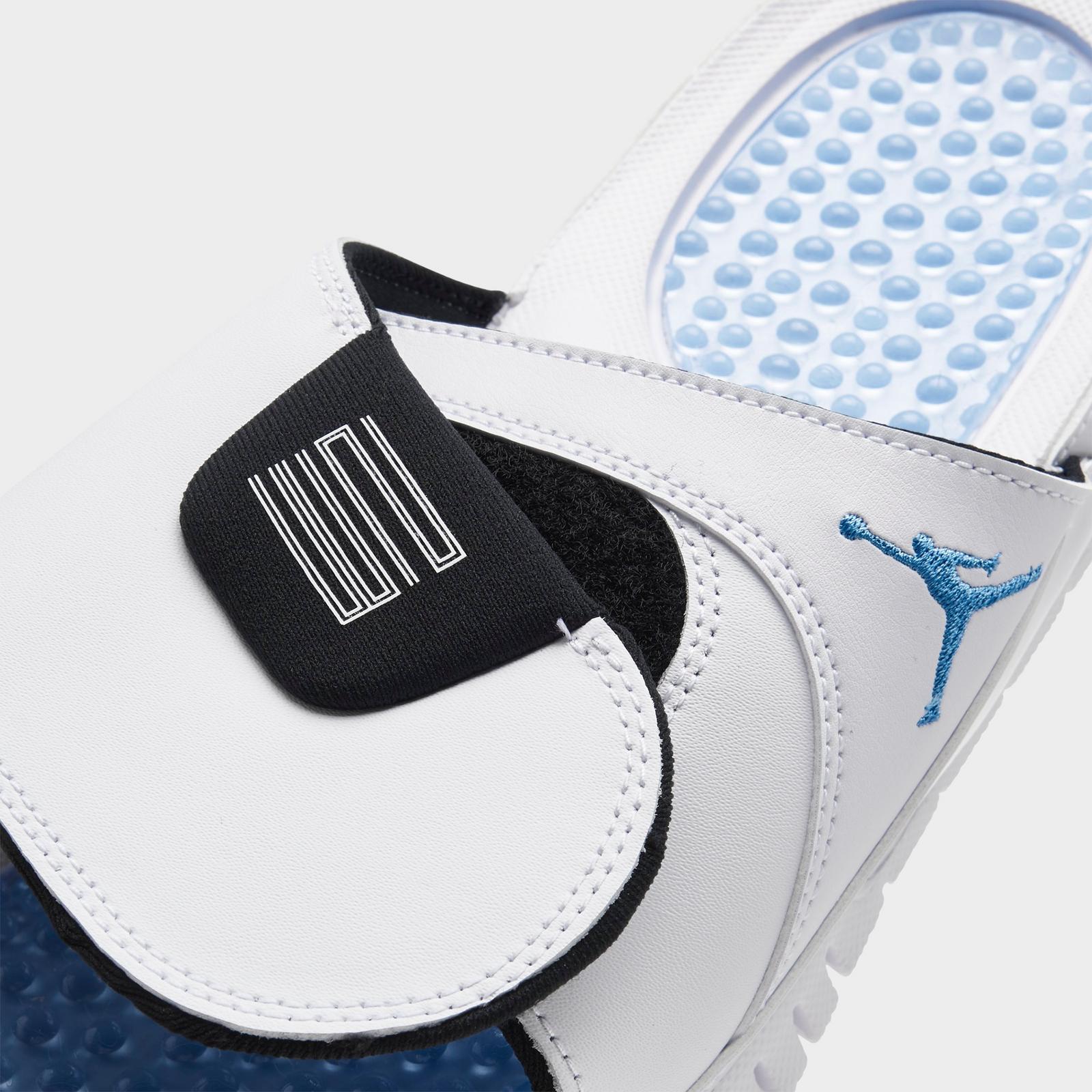 Men's Jordan Hydro 11 Retro Slide Sandals - White/Legend Blue/Black - view 3