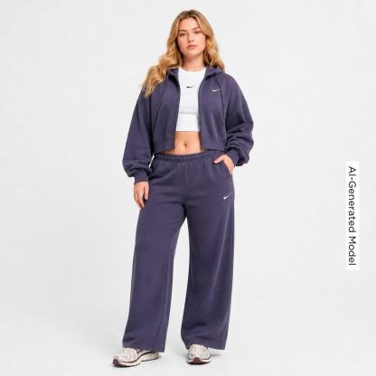 Women's Nithtke Sportswear Chill Knit Cropped T-Shirt - White/Black