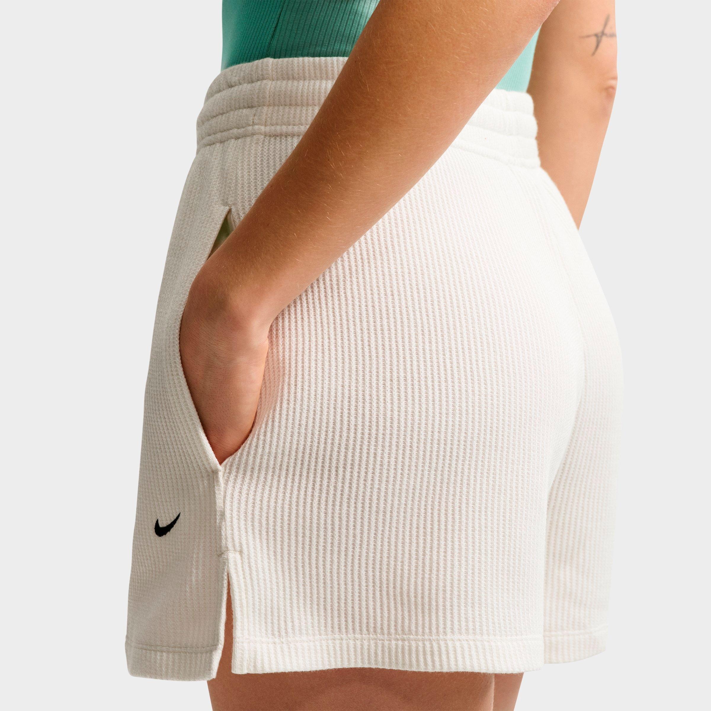 Women's Nithtke Sportswear Chill Waffle Loose Mid-Rise Shorts - Sail/Black