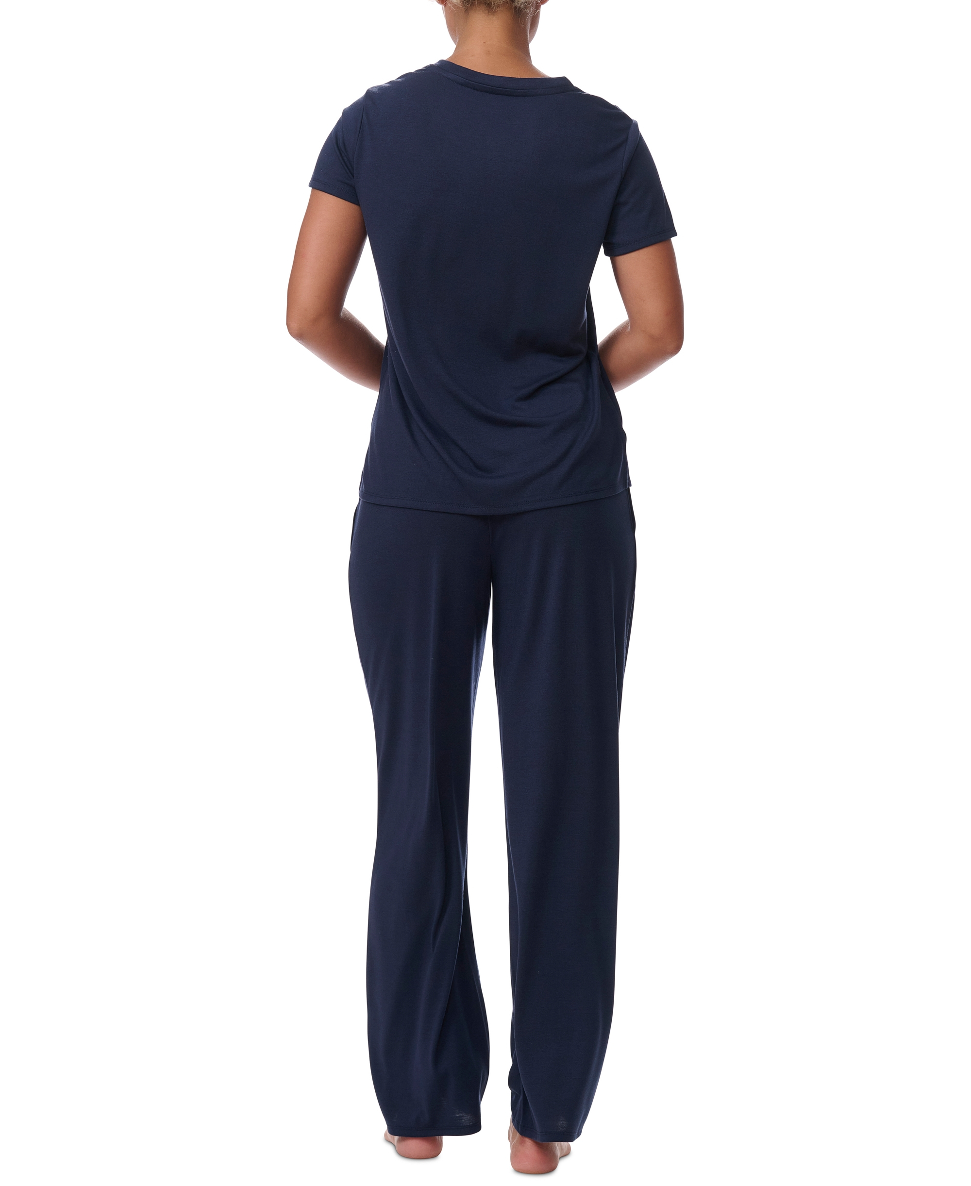 Tommy Hilfiger Women's Short-Sleeve Crewneck Sleep Tee - Sky Captain