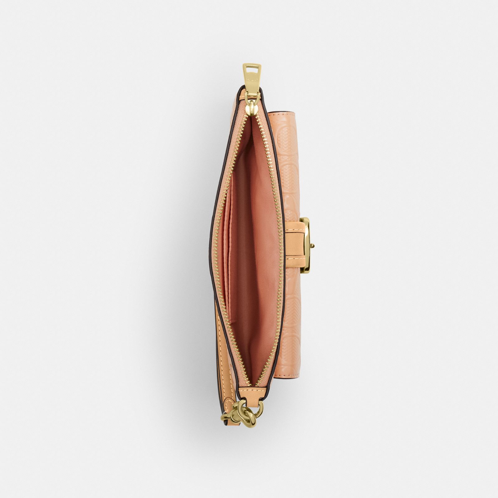 Ashton Wristlet In Signature Leather - Gold/Faded Blush - view 4