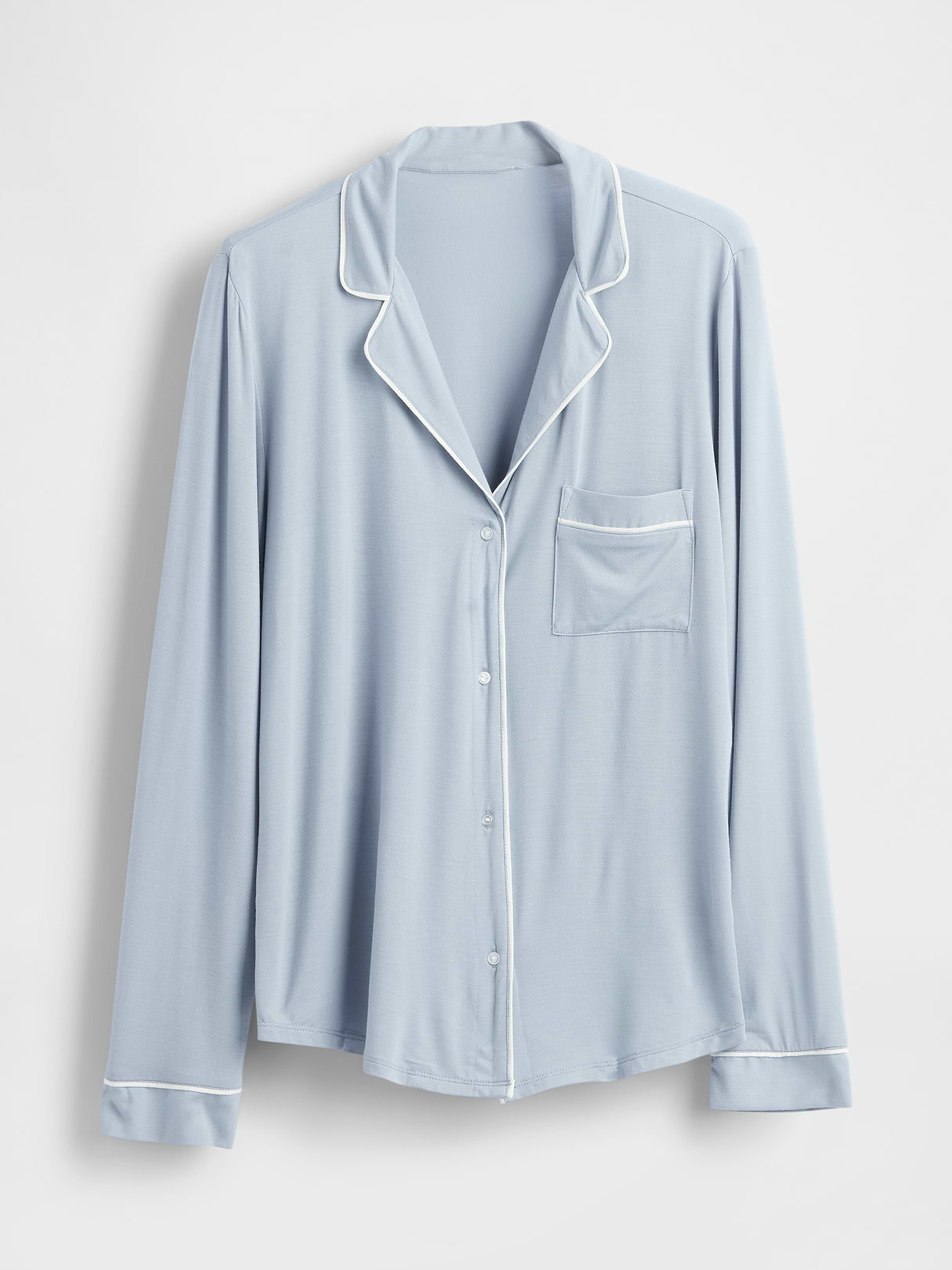 SoftMade Modal PJ Top - New england blue sky