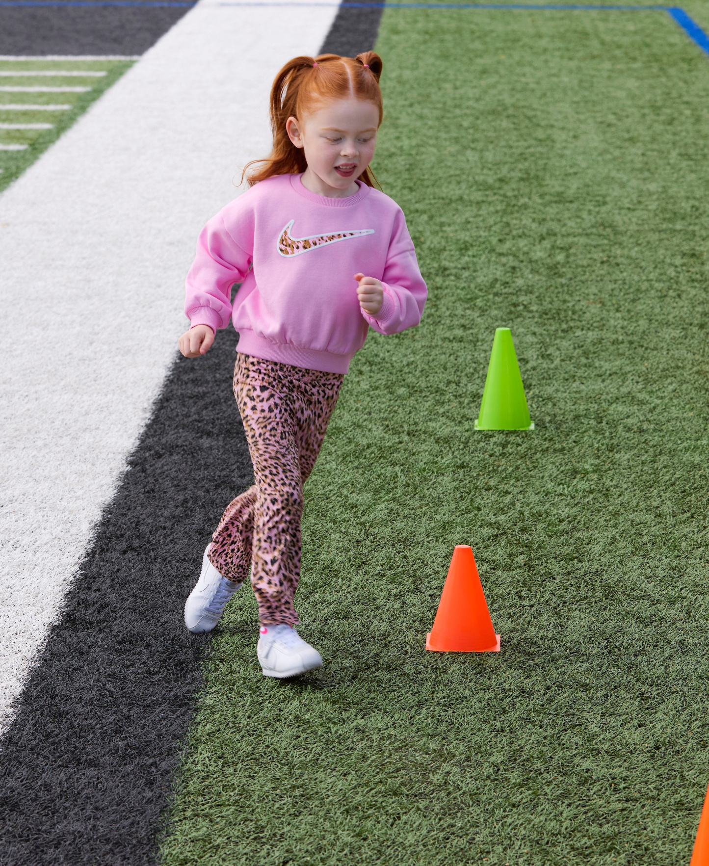 Nike Toddler Girls' 2T-4T Printed Top and Leggings, 2-Piece Set - Pink Rise