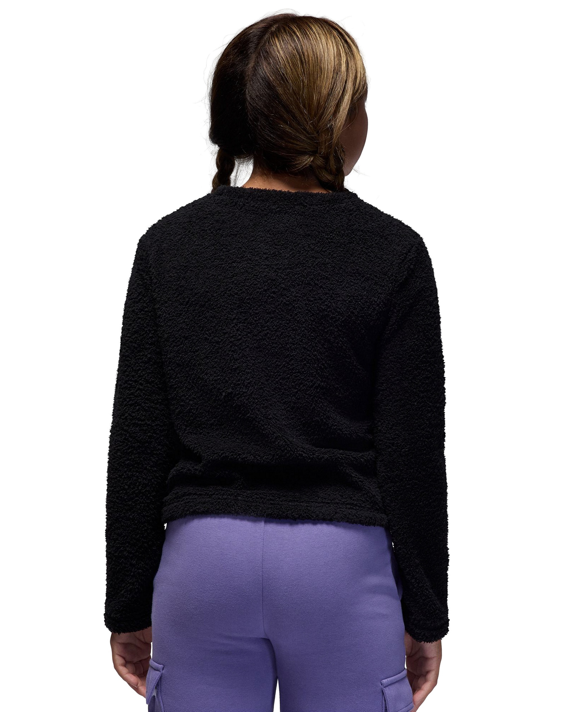 Jordan Girls' 7-16 Mountainside Crewneck Sweatshirt - Black
