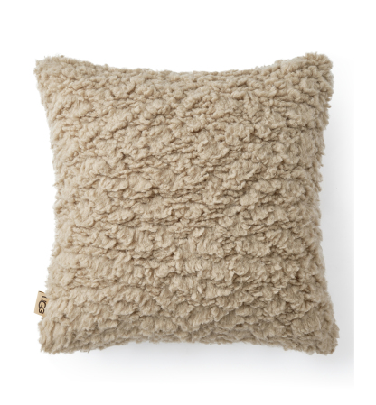 UGG® Shira Textured Decorative Pillow, 20" x 20" - Mustard Seed