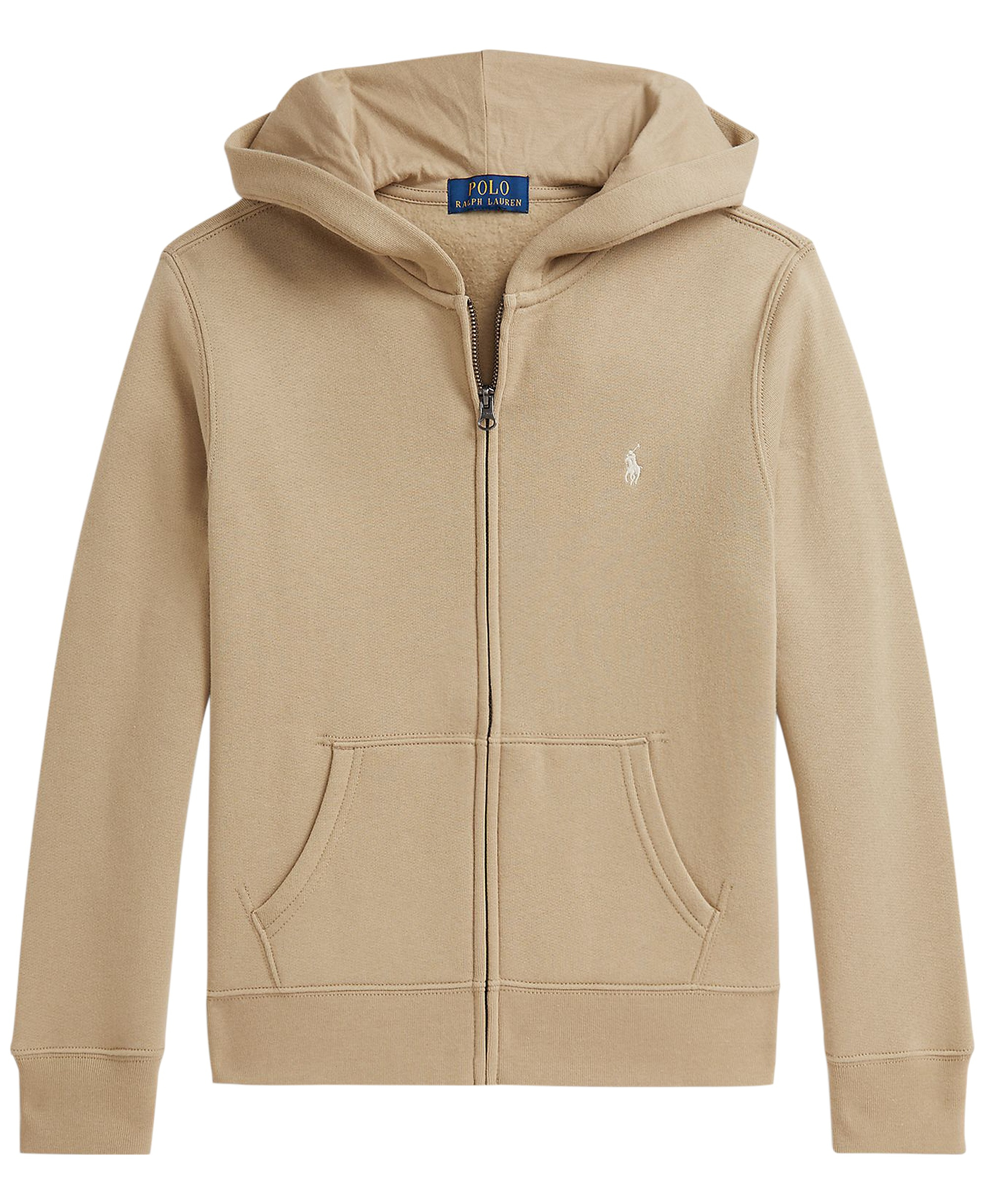 Polo Ralph Lauren Boys' 8-20 Fleece Full-Zip Hoodie - Classic Khaki