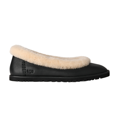 UGG® Women's Zora Ballet Round Toe Flats - Black