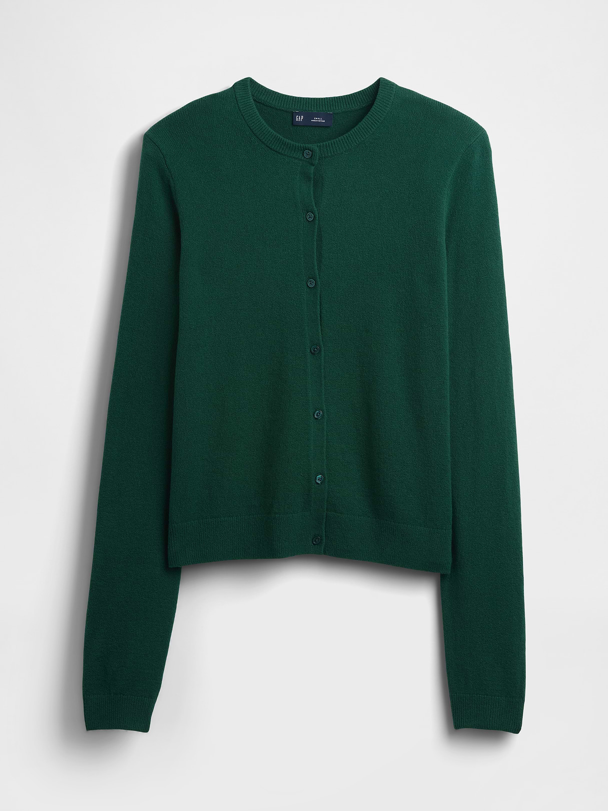 CashSoft Crop Cardigan - Evergreen glamour