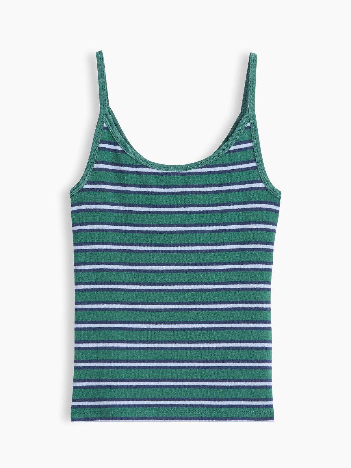 Modern Crop Cami - Green stripe