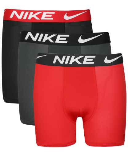 Nike Big Boys 3 PK. Essential Dri-FIT Boxer Briefs - University Red