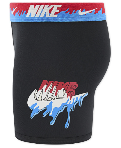 Nike Boys' 8-20 Printed Boxer Briefs, 2-Pack - Black/Blue