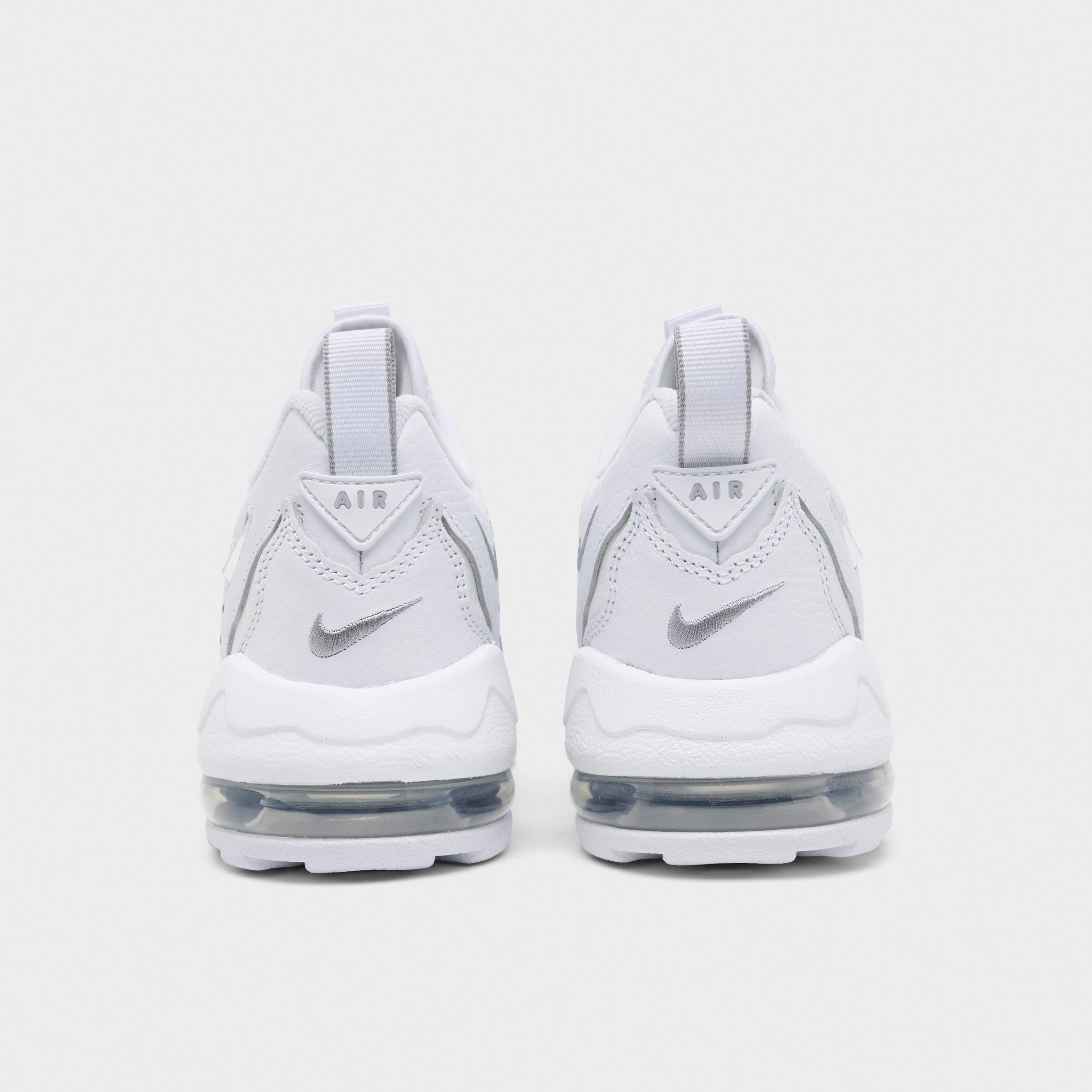 Big Kids' Nithtke Air DT Max ‘96 Low Casual Shoes - White/Metallic Silver/White/Light Smoke Grey - Back view