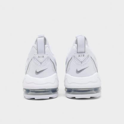 Big Kids' Nithtke Air DT Max ‘96 Low Casual Shoes - White/Metallic Silver/White/Light Smoke Grey - Back view