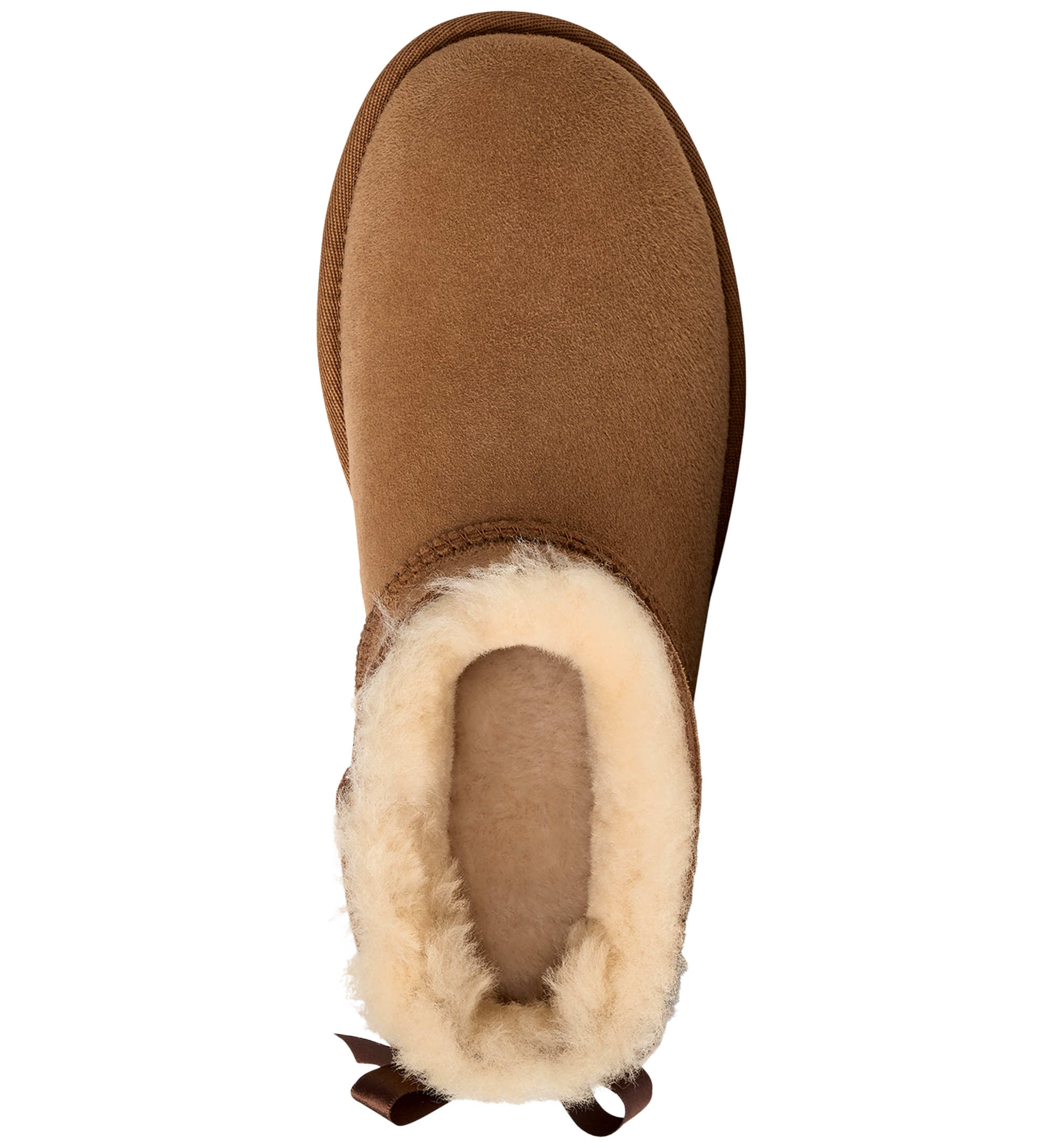 UGG® Women's Ultra Mini Bailey Bow Round Toe Booties - Chestnut