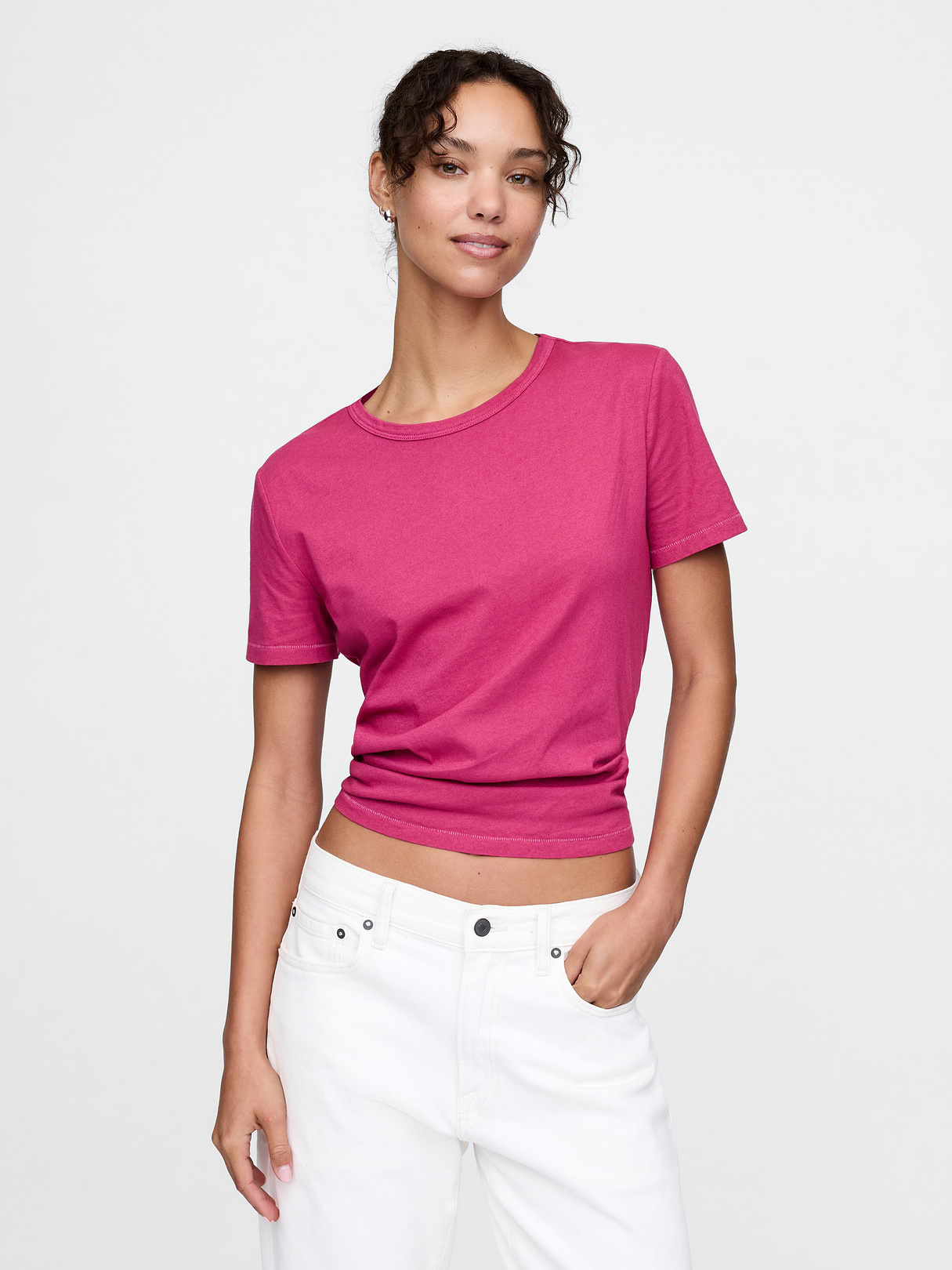 Organic Cotton VintageSoft T-Shirt - Beet purple