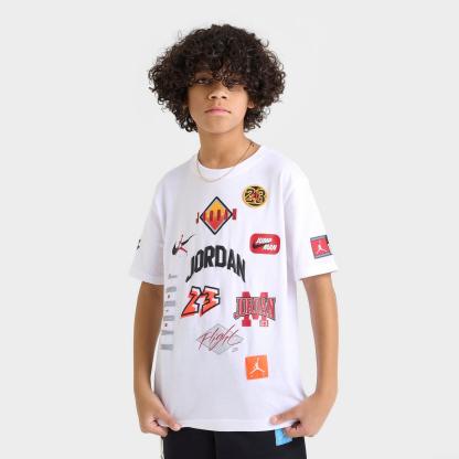 Boys' Big Kids' Jordan MVP Dynasty Patch T-Shirt - White - view 1