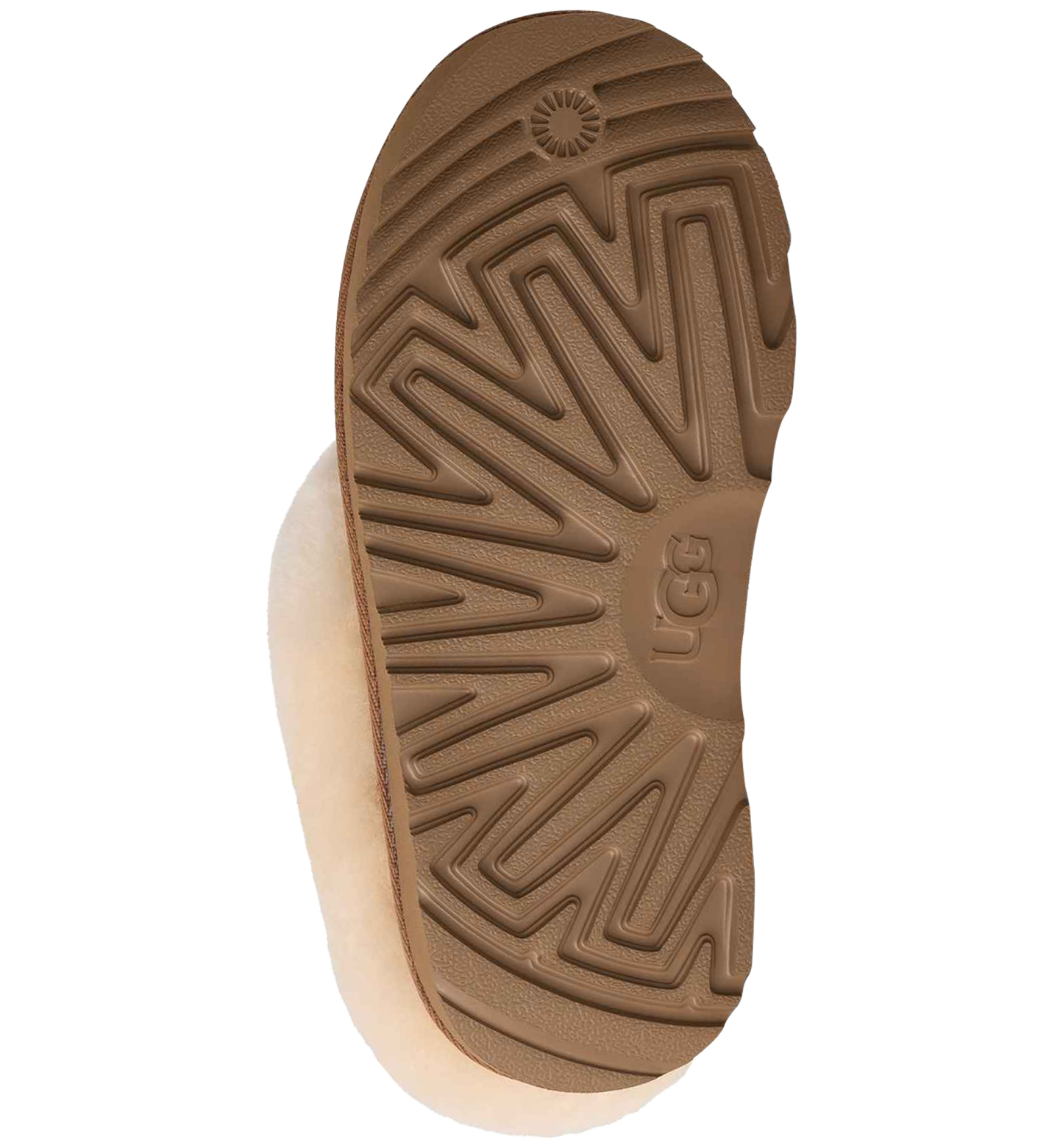 UGG® Kids' Bailey Bow Round Toe Slippers - Chestnut