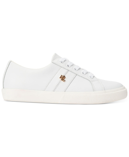 Lauren Ralph Lauren Women's Janson Frayed Canvas Sneakers - Sand Dune