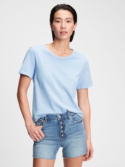 Organic Cotton VintageSoft T-Shirt - BLEACH BLUE