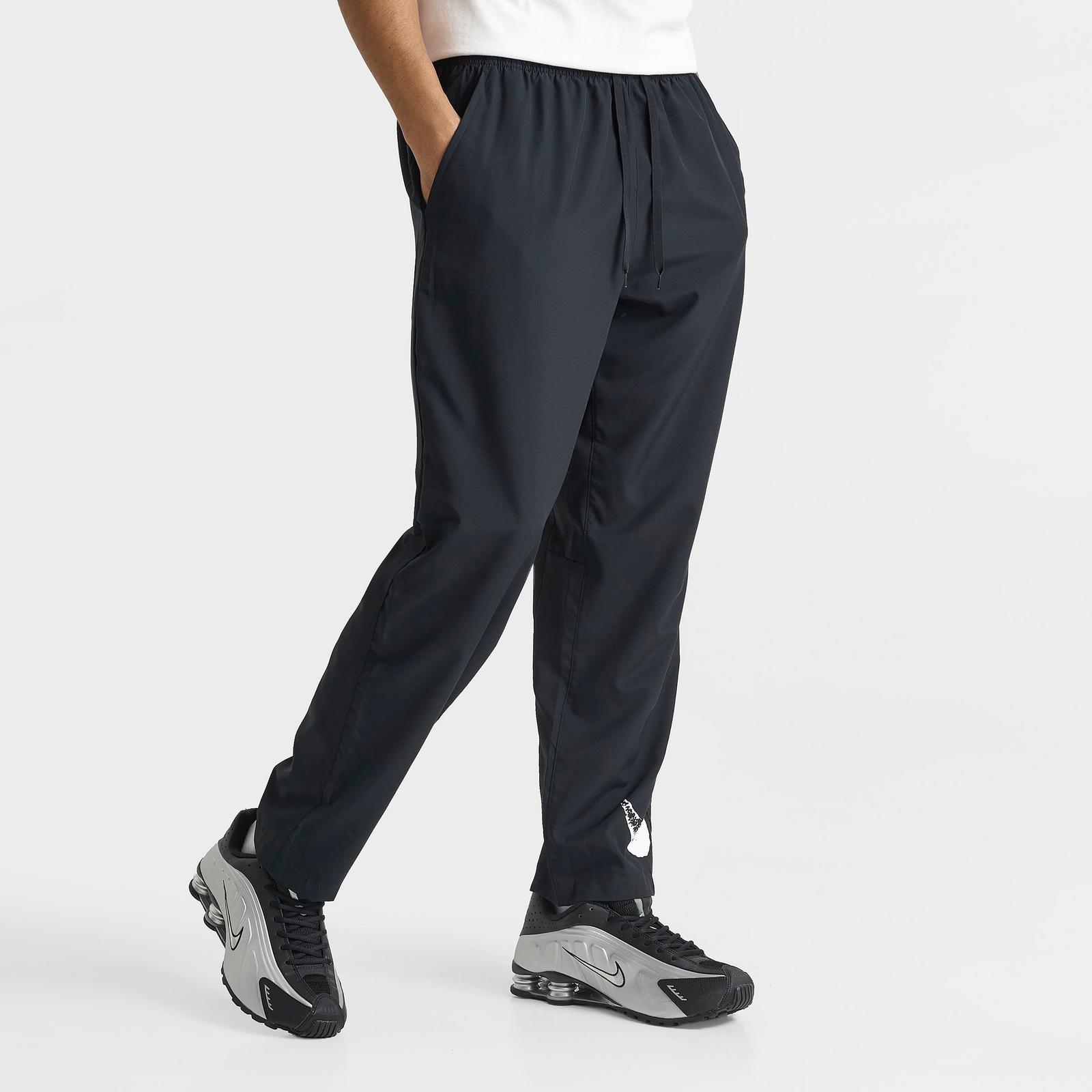 Men's Nike Dri-FIT Form Graphic Track Pants - Black/Dark Smoke Grey