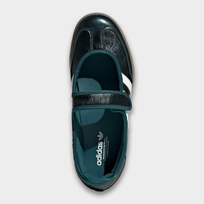 Women's adidas Originals Samba Jane Casual Shoes - Part 1 - Rich Green/Off White/Gum - Top view
