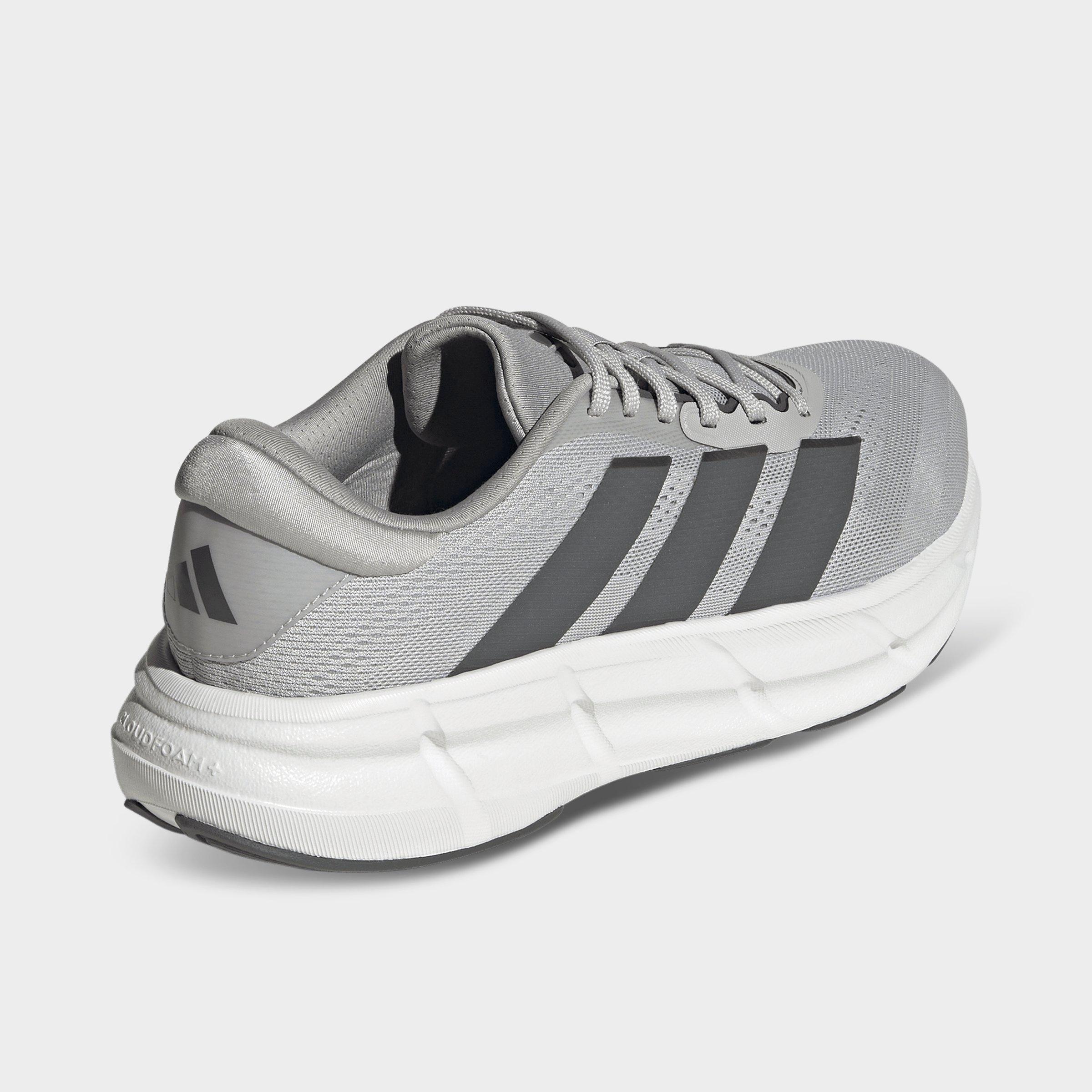 Men's adidas Questar 4 Running Shoes - Grey/Grey/Iron Metallic - Back view