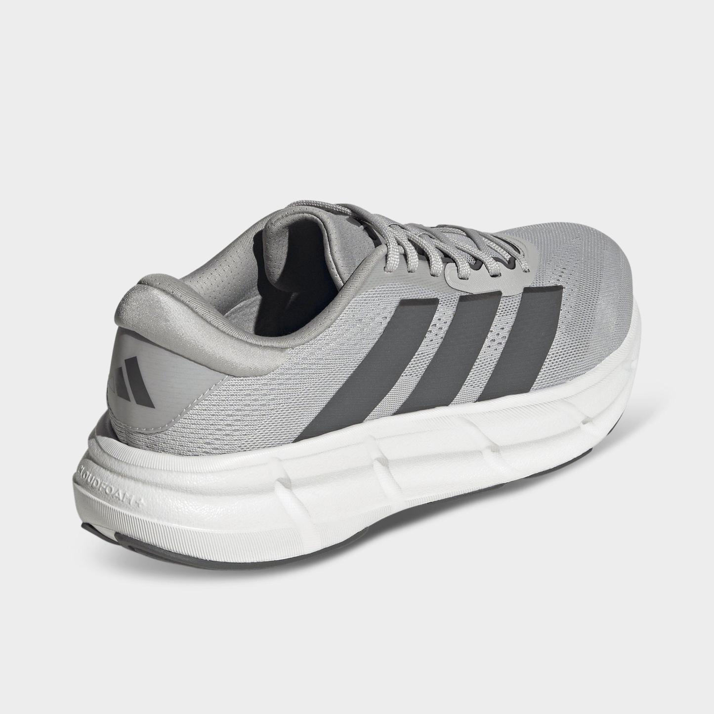 Men's adidas Questar 4 Running Shoes - Grey/Grey/Iron Metallic - Back view