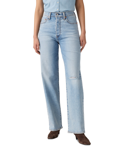 Levi's Women's Ribcage High-Rise Straight-Leg Jeans - Around Abo