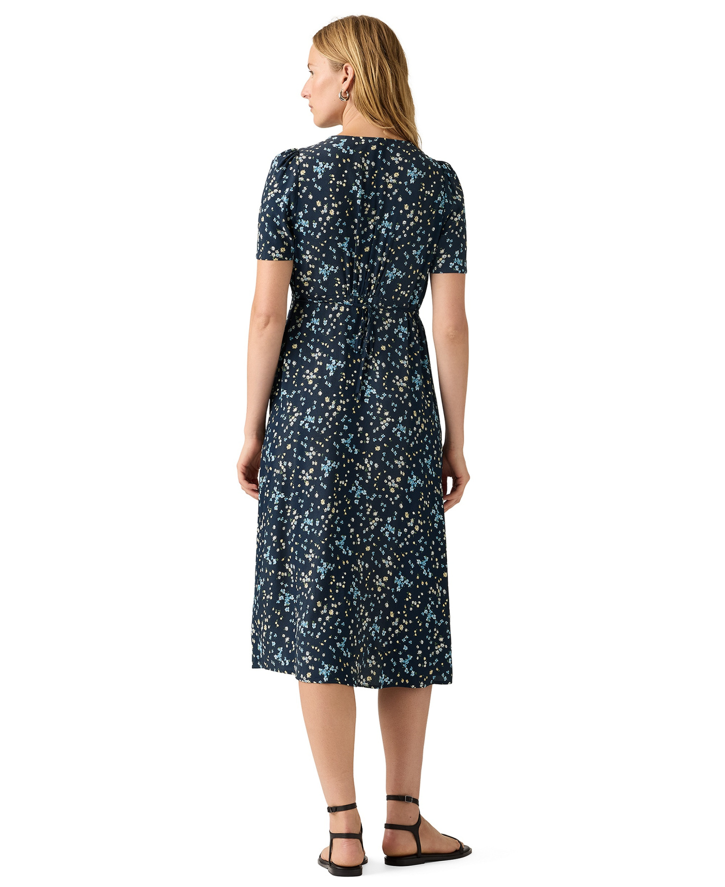 Levi's Women's Paola Short-Sleeve Crepe Midi Dress - Mavis Floral