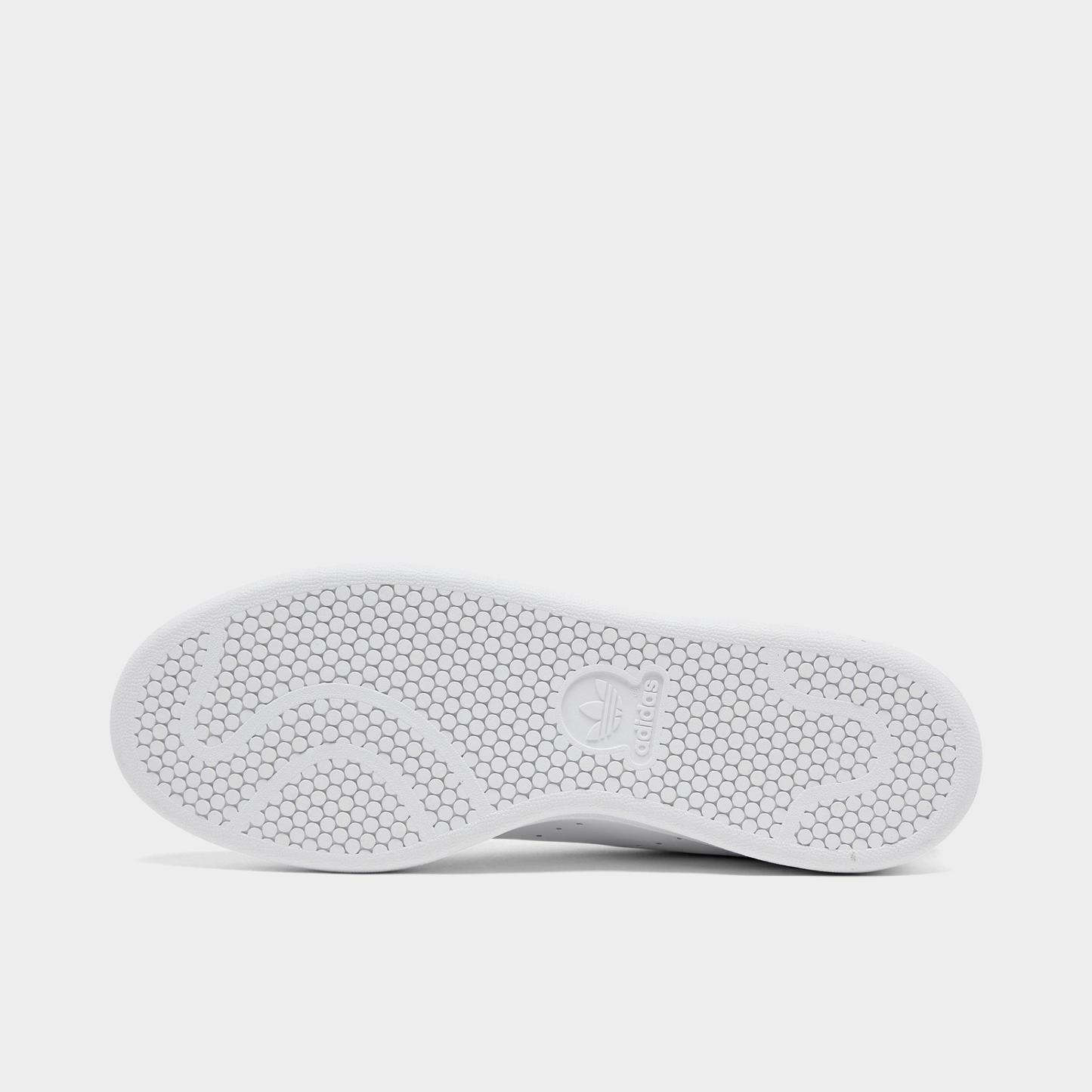 Men's adidas Originals Stan Smith Casual Shoes - Cloud White/Core White/Green - Bottom view