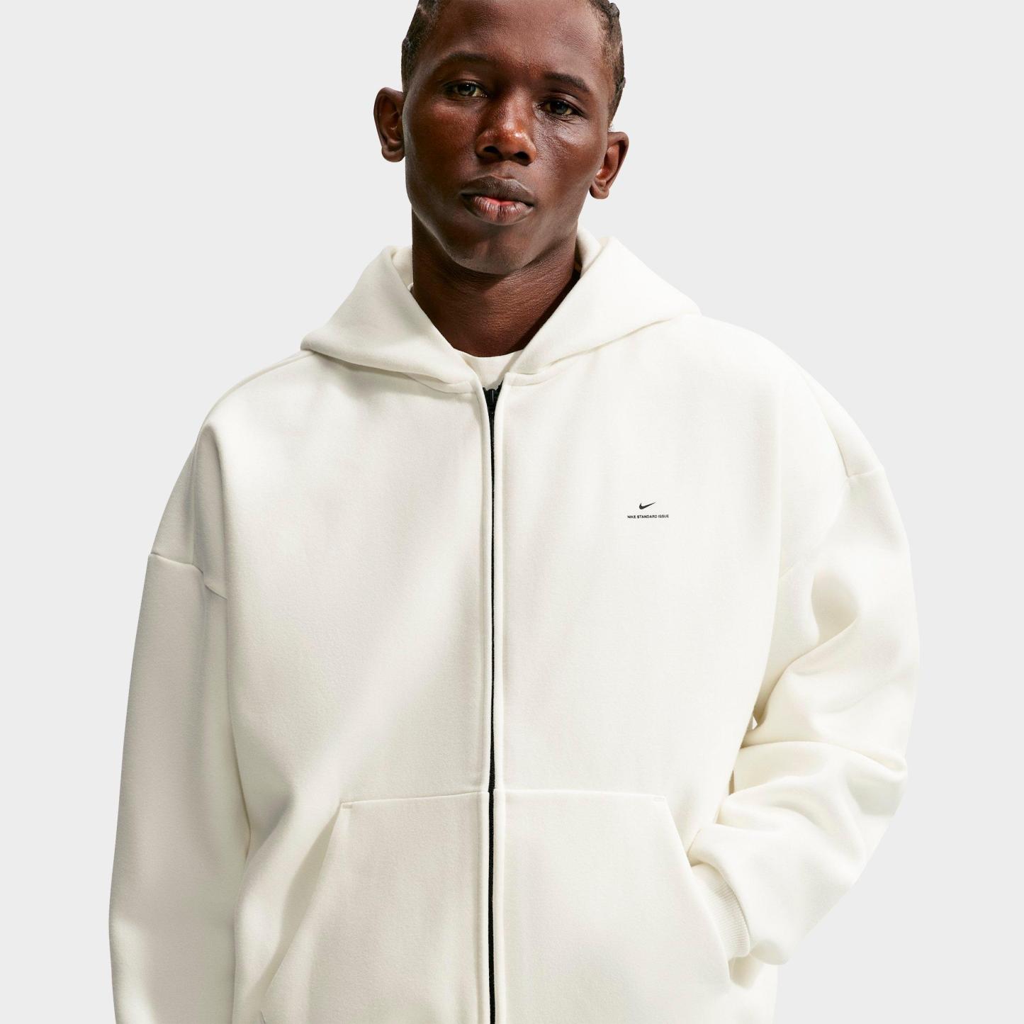 Men's Nithtke Standard Issue Therma-FIT Full-Zip Basketball Hoodie - Sail/Black