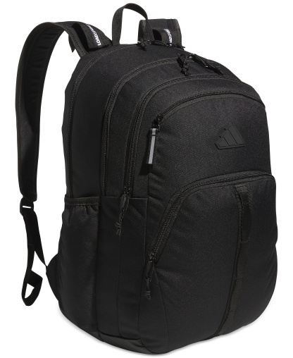 adidas Men's Multi-Compartment Design Backpack Messenger - Black/Black