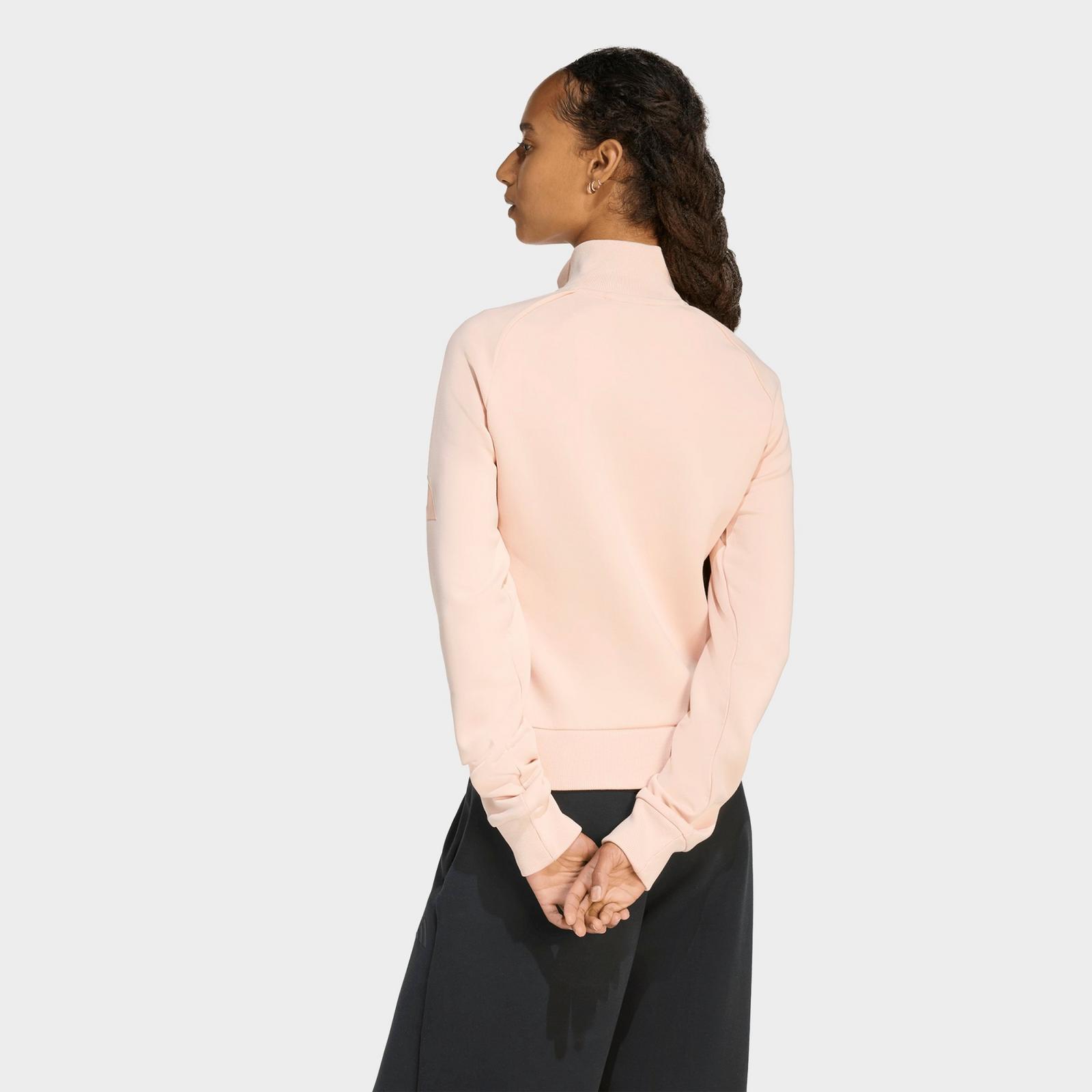 Women's adidas Sportswear Soft Lux Slim Track Top - Blush Pink - view 3