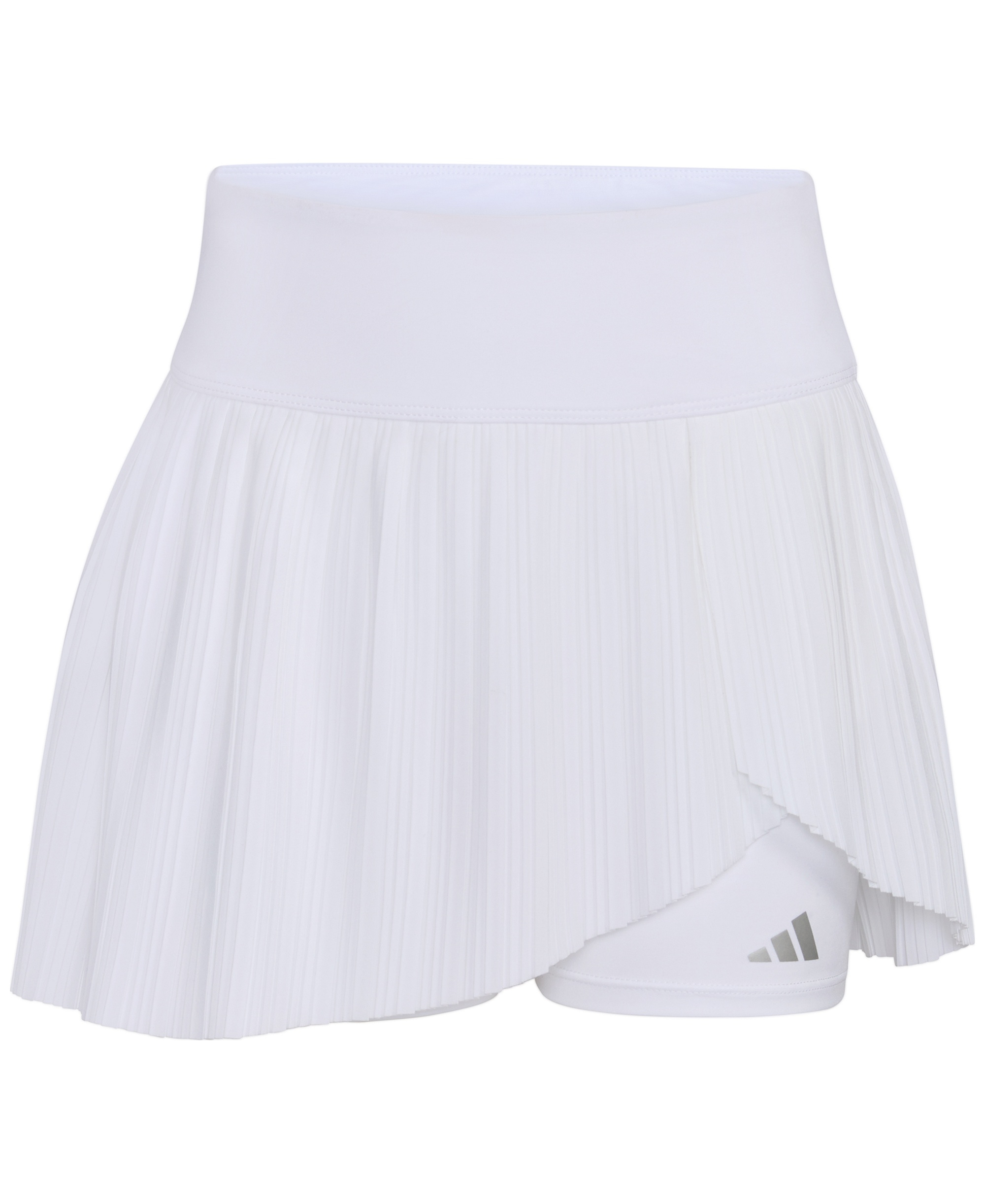adidas Girls' 8-14 Woven Pleated Skort - White