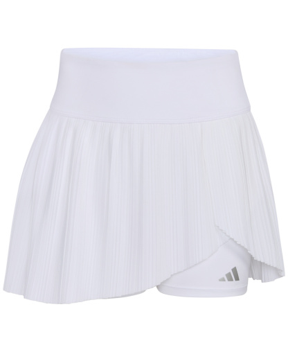 adidas Girls' 8-14 Woven Pleated Skort - White