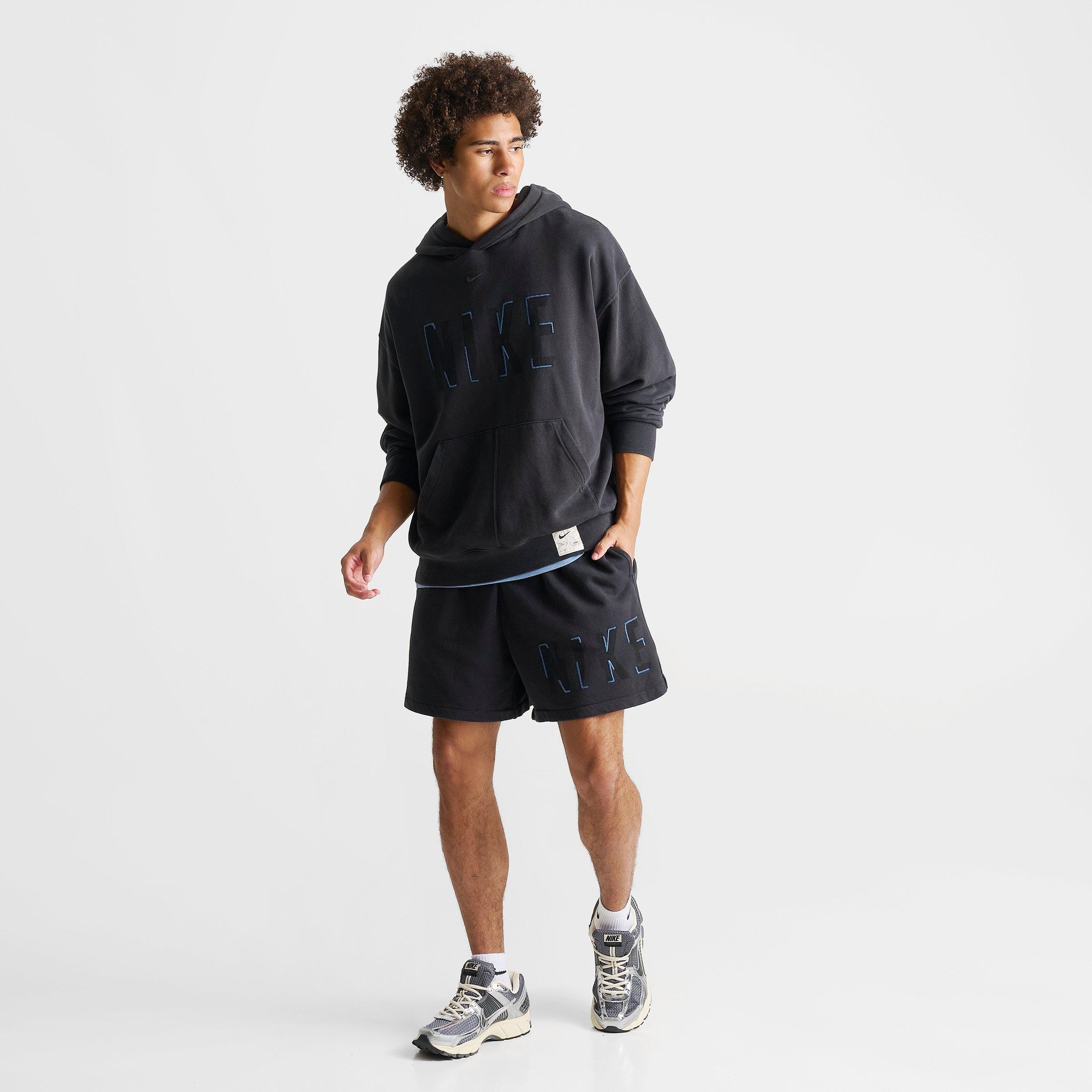 Men's Nithtke Sportswear Club Wordmark Fleece Shorts - Off Noir