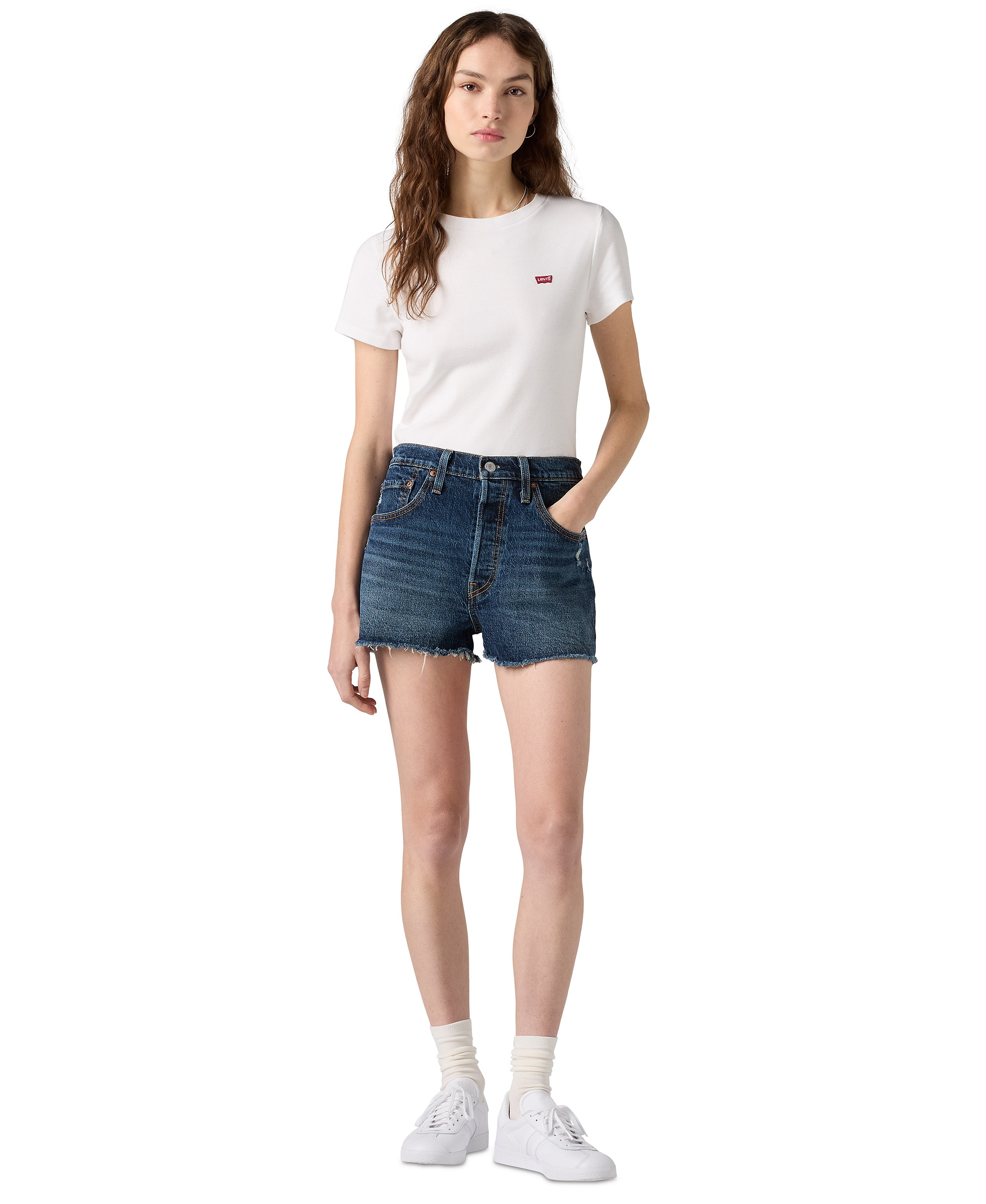 Levi's Women's 501 Button Fly Cotton High-Rise Denim Shorts - Personal Pair