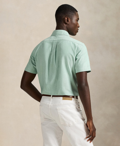 Polo Ralph Lauren Men's Classic-Fit Short-Sleeve Oxford Shirt - Cruise Green