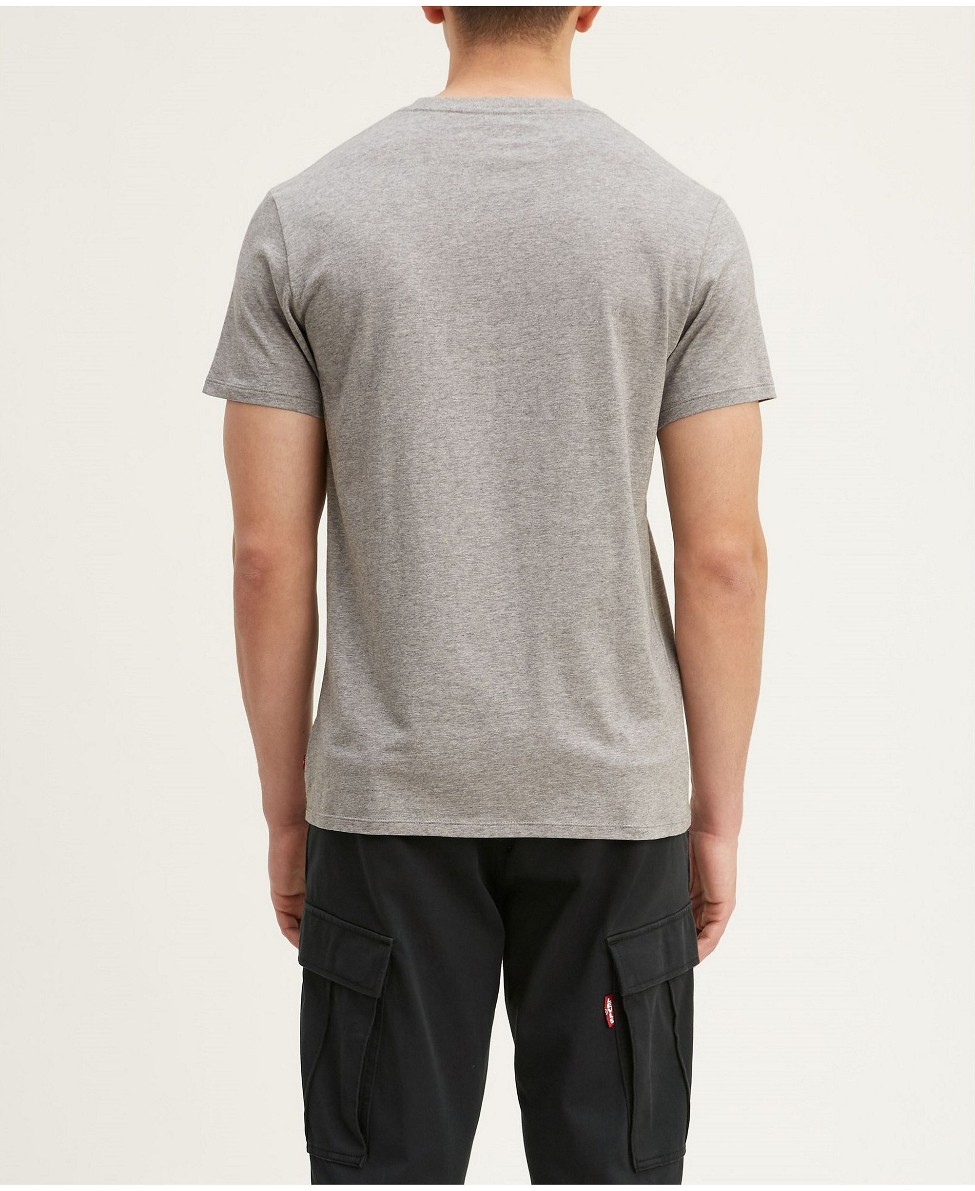 Levi's Men's 2-Horse Graphic Regular Fit Crewneck T-shirt - Gray