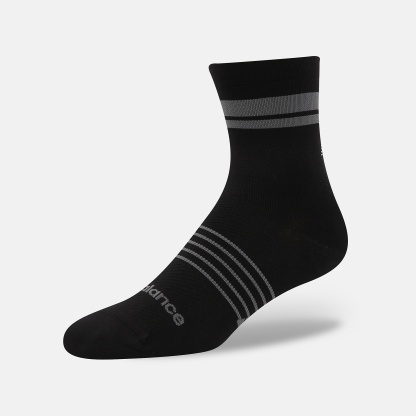 New Balance Pro Run QTR Socks 1 Pair, LAS15105BK